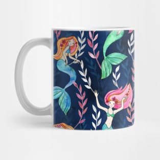 Merry Mermaids in Watercolor Mug